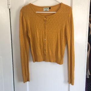 ModCloth mustard cardigan